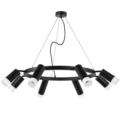 lr0188743741 подвесной светильник rullo 8х50w gu10 черный (571018+214437-4+214487-4+202431-8), доставка по Казахстану 