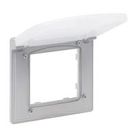 NILOE STEP Рамка 1 пост IP44, цвет Алюминий