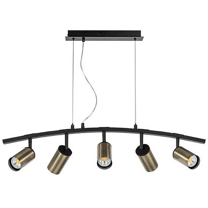 люстры lr735315 люстра rullo 5х50w gu10 черный - бронза  571735 - 214431-5, доставка по Казахстану 