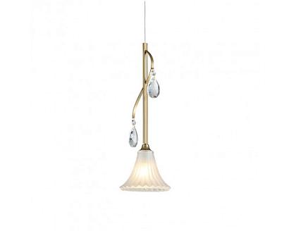 newport 4820 4821/s , подвесной светильник, french gold clear crystal matt white glass d14,5*h44,5/250 cm e14 1*60w, доставка по Казахстану 