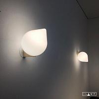Дополнительная картинка Настенный светильник iLamp CENTO 9572W/1-D300 BRASS&WHITE