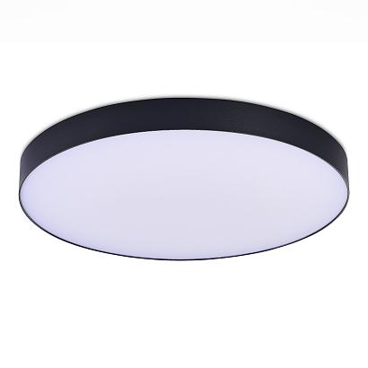 люстры st606.432.96 светильник потолочный черный led 1*96w 3000k 8 640lm ra>85 120° ip20 d600xh55 185-265v, доставка по Казахстану 