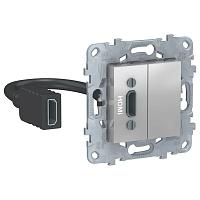 Розетка компьютерная HDMI Schneider Electric Unica New NU543030 