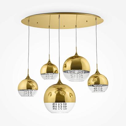 люстры подвесная люстра maytoni fermi p140-pl-170-5-g, доставка по Казахстану 