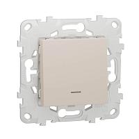 Переключатель одноклавишный с подсветкой Schneider Electric Unica New NU520344N 