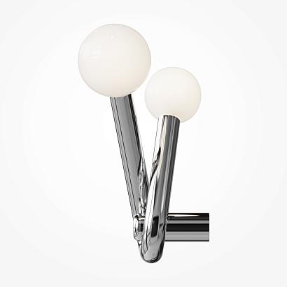 С 2 плафонами на стену Настенный светильник (бра) Maytoni MOD476WL-02PT Vortex, доставка по Казахстану 