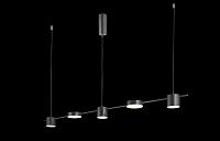 светильник подвесной crystal lux tristan sp5 l1200 black crystal lux 3690/205, доставка по Казахстану 
