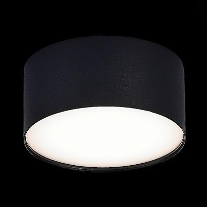 люстры st606.442.12 светильник потолочный черный led 1*12w 4000k 1 080lm ra>85 120° ip20 d120xh55 185-265v, доставка по Казахстану 