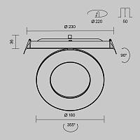 Дополнительная картинка Встраиваемый светильник Technical DL102-12W3K-W