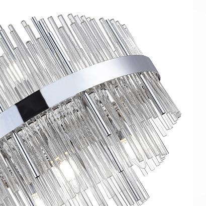 sl1634.103.06 люстра подвесная st-luce хром/прозрачный e14 6*60w, доставка по Казахстану 