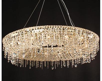 newport  подвесной светильник,polished champagne goldclear crystal d80*h18 cm g9 16*60w, доставка по Казахстану 