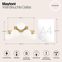 Дополнительная картинка Настенный светильник (бра) Maytoni MOD547WL-05BS