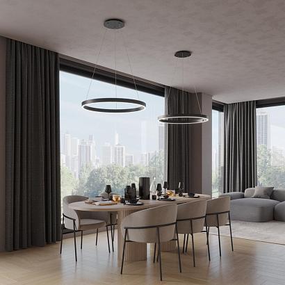 359450 novotech светильник подвесной светодиодный диммируемый со сменой цв. температуры (пульт ду арт.358637 или приложение tuya smart life), доставка по Казахстану 