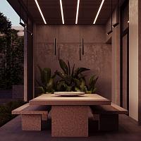 Уличный трековый светильник Outdoor O-TR01-1-P-8WB3K купить в Алматы svet.kz