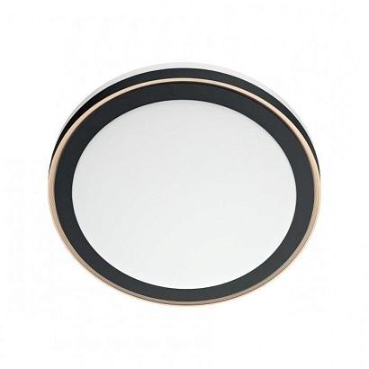 7620/DL PALE SN 046 Светильник пластик/белый/черный/медный LED 48Вт c ДУ 3000-4200-6300К D390 IP43 пульт ДУ AKUNA