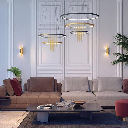 подвесной светодиодный светильник odeon light l-vision monica 3901/63l, доставка по Казахстану 