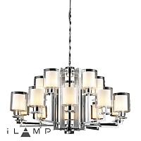 подвесная люстра ilamp king rm6201-10+5 cr+cl, доставка по Казахстану 