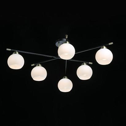 Потолочные 605017406  MW-Light Гамбург 6*40W E27 220 V люстра, доставка по Казахстану 