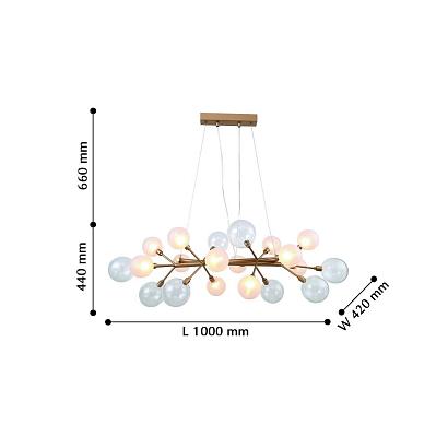 подвесная люстра favourite babylon 2515-12p, доставка по Казахстану 