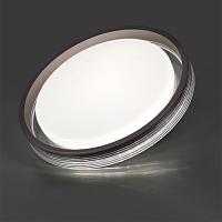 7698/DL MARON SN 94 Светильник пластик/кофе/прозрачный LED 48Вт 3000-6000K D475 IP43 пульт ДУ MEDEN