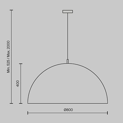 подвесной светильник maytoni mod169pl-05w1, доставка по Казахстану 