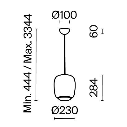 Подвесные Подвесной светильник Maytoni MOD466PL-L12GR3K Brio, доставка по Казахстану 