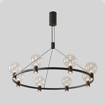 люстры люстра crystal lux duet sp56w led black 4090/356, доставка по Казахстану 