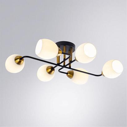 люстры потолочная люстра arte lamp andrea a8141pl-6bk, доставка по Казахстану 