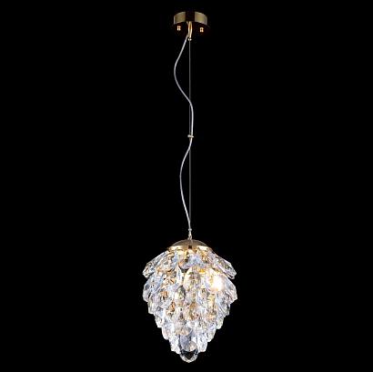 светильник подвесной crystal lux charme sp2 gold/transparent crystal lux 1374/202, доставка по Казахстану 