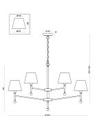 Дополнительная картинка Подвесной светильник Freya FR5190PL-12BS1