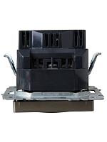 BRITE Роз. с з/к/ш 16А с USB A+A 3,1А РЮш10-2-БрШ шамп. IEK 