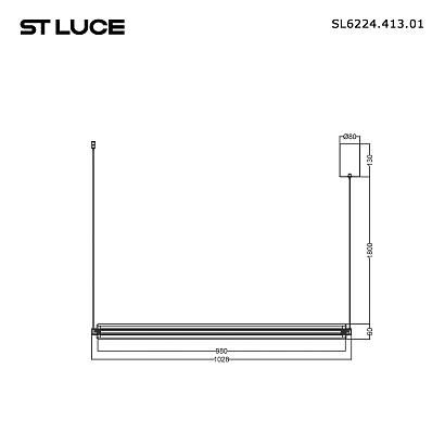 люстры sl6224.413.01 светильник подвесной st-luce , доставка по Казахстану 