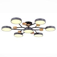 люстры sle6006-702-07 светильник потолочный серый/серый led 7*12w 3000k/4500k/6000k, доставка по Казахстану 