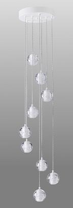 люстры светильник подвесной crystal lux gaspar sp9 d300 white crystal lux 1870/309, доставка по Казахстану 