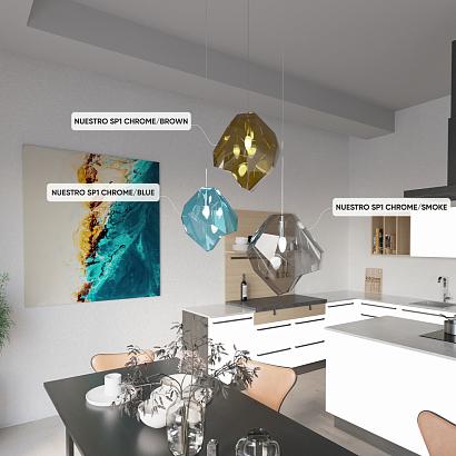 светильник подвесной crystal lux nuestro 3423/201, доставка по Казахстану 