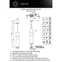 Дополнительная картинка Подвесной светильник Aployt Brizhit APL.615.16.01