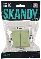 SKANDY Выключ. жалюзи 10А SK-V12M мятн. IEK 