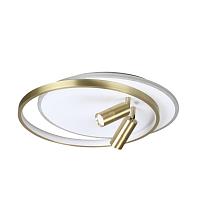 люстры 5603/63cl ledio ln23 028 белый, золотой люстра потолочная led 63w 3000-6000к 5025лм 220v naoko, доставка по Казахстану 