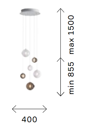 люстры подвесная люстра st luce foligno sl1183.543.06, доставка по Казахстану 
