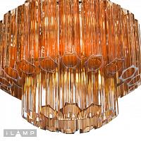 Дополнительная картинка Подвесная люстра iLamp Destiny MD0267-4B CHROME+BROWN