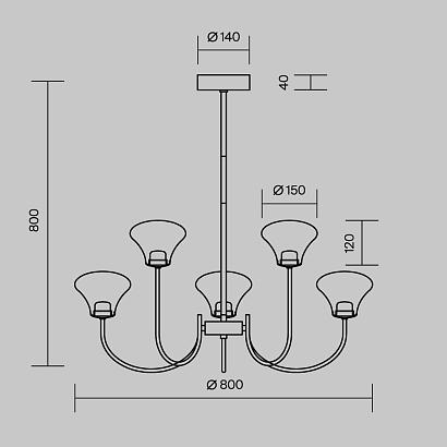 люстры люстра maytoni mod402pl-l30bs3k, доставка по Казахстану 