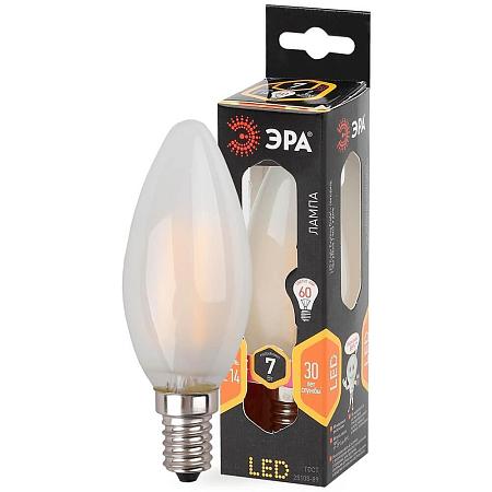 Лампа светодиодная филаментная ЭРА E14 7W 2700K матовая F-LED B35-7W-827-E14 frost Б0027952