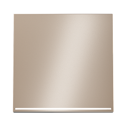 Клавиша для выключателя/переключателя одноклавишного с подсветкой, S70 Metal (платина) 