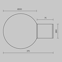 Дополнительная картинка Настенный светильник (бра) Outdoor O598WL-01B1
