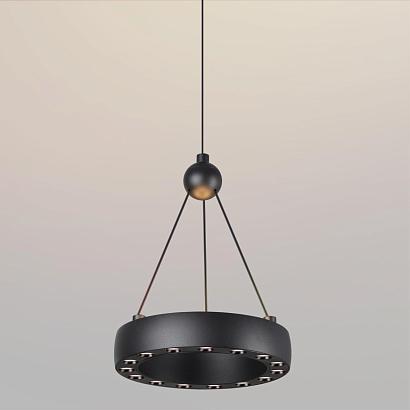 359396 over nt24 000 черный светильник подвесной светодиодный, длина провода 2м ip20 led 12w вниз/5w вверх 220v 1360лм 3000k turn, доставка по Казахстану 