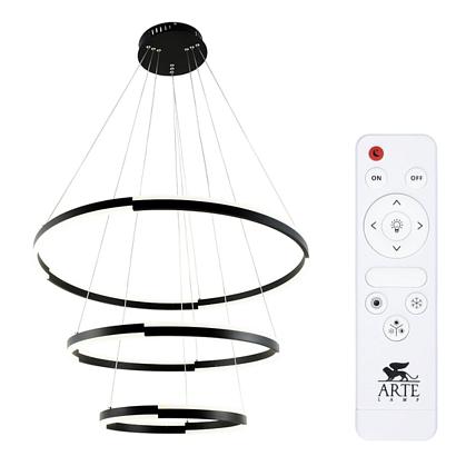 люстры подвесной светодиодный светильник arte lamp alfie a2180sp-60bk, доставка по Казахстану 