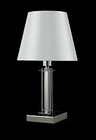 Дополнительная картинка Настольная лампа Crystal Lux NICOLAS LG1 NICKEL/WHITE Crystal Lux 3400/501