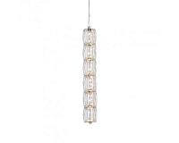 newport 8240 8247/s , подвесной светильник, chrome сlear crystal l6,5*h46/250 cm led strip 16w 3100k 1600lm, доставка по Казахстану 