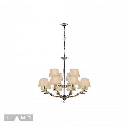 люстры подвесная люстра ilamp vivaldi 85125/8+4 cr, доставка по Казахстану 