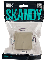 SKANDY Выключ. 1-кл. с инд. 10А SK-V07B беж. IEK 